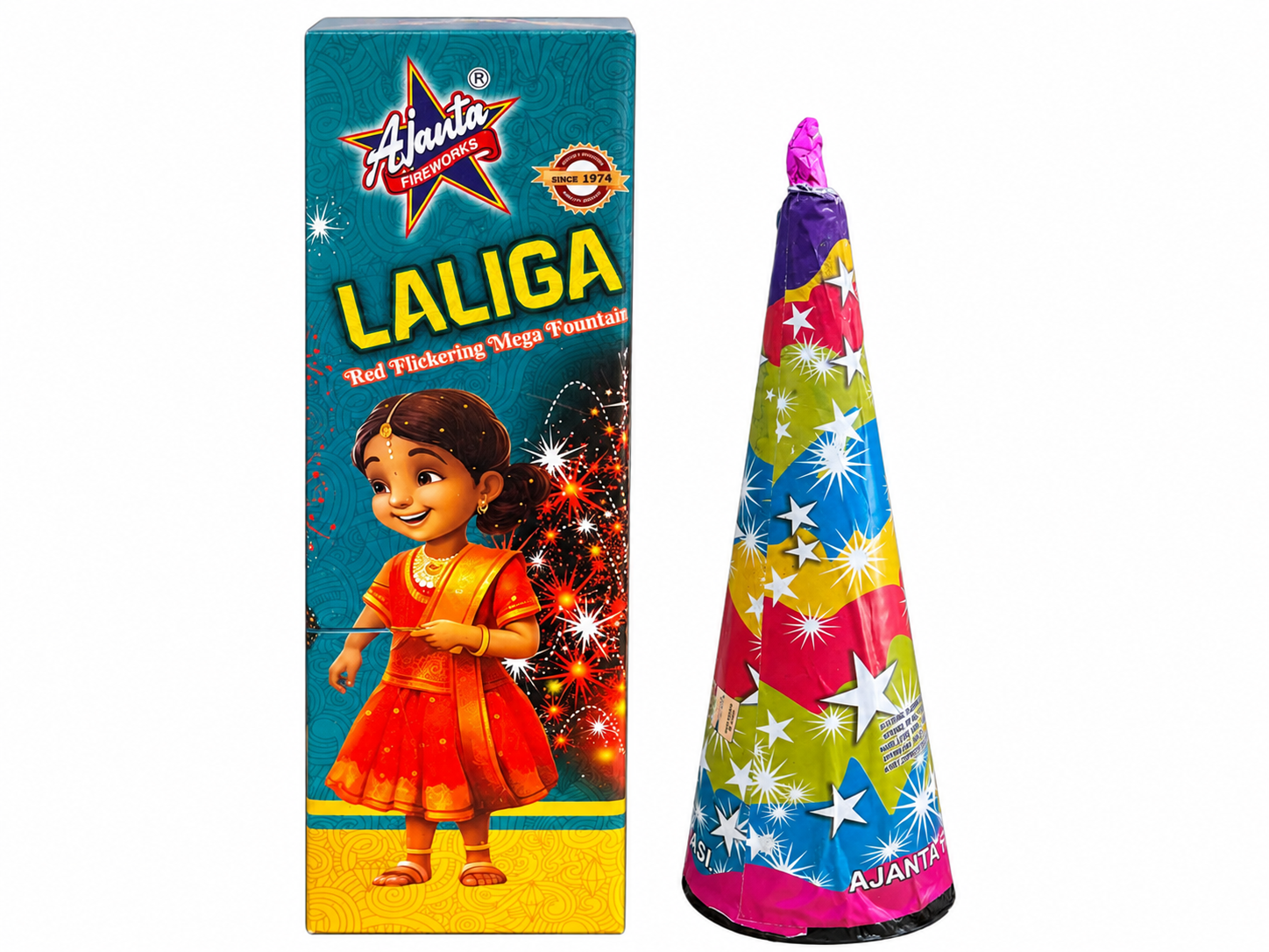Laliga red flickering Mega Flower Pot 1 pce