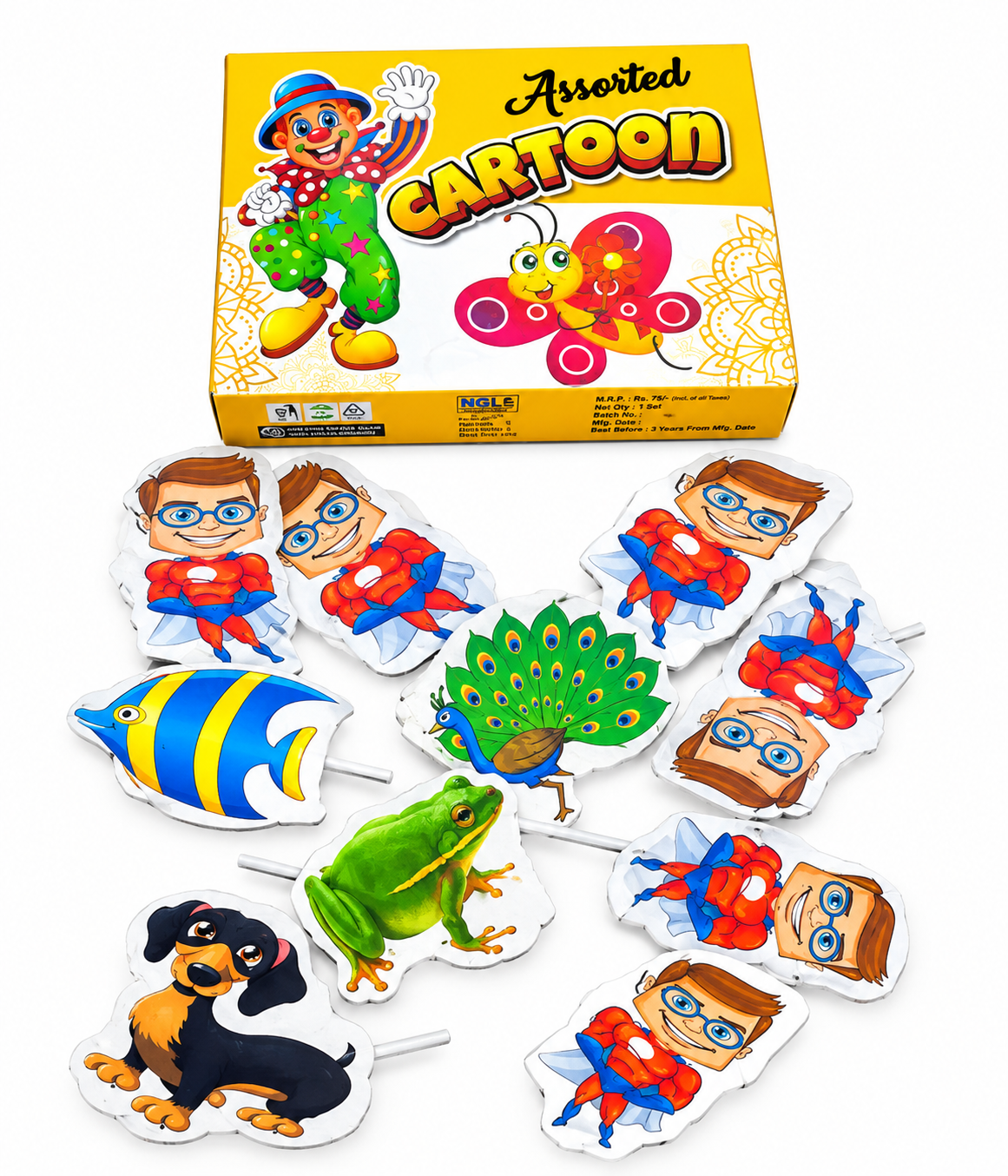 Assorted Cartoon 10pce