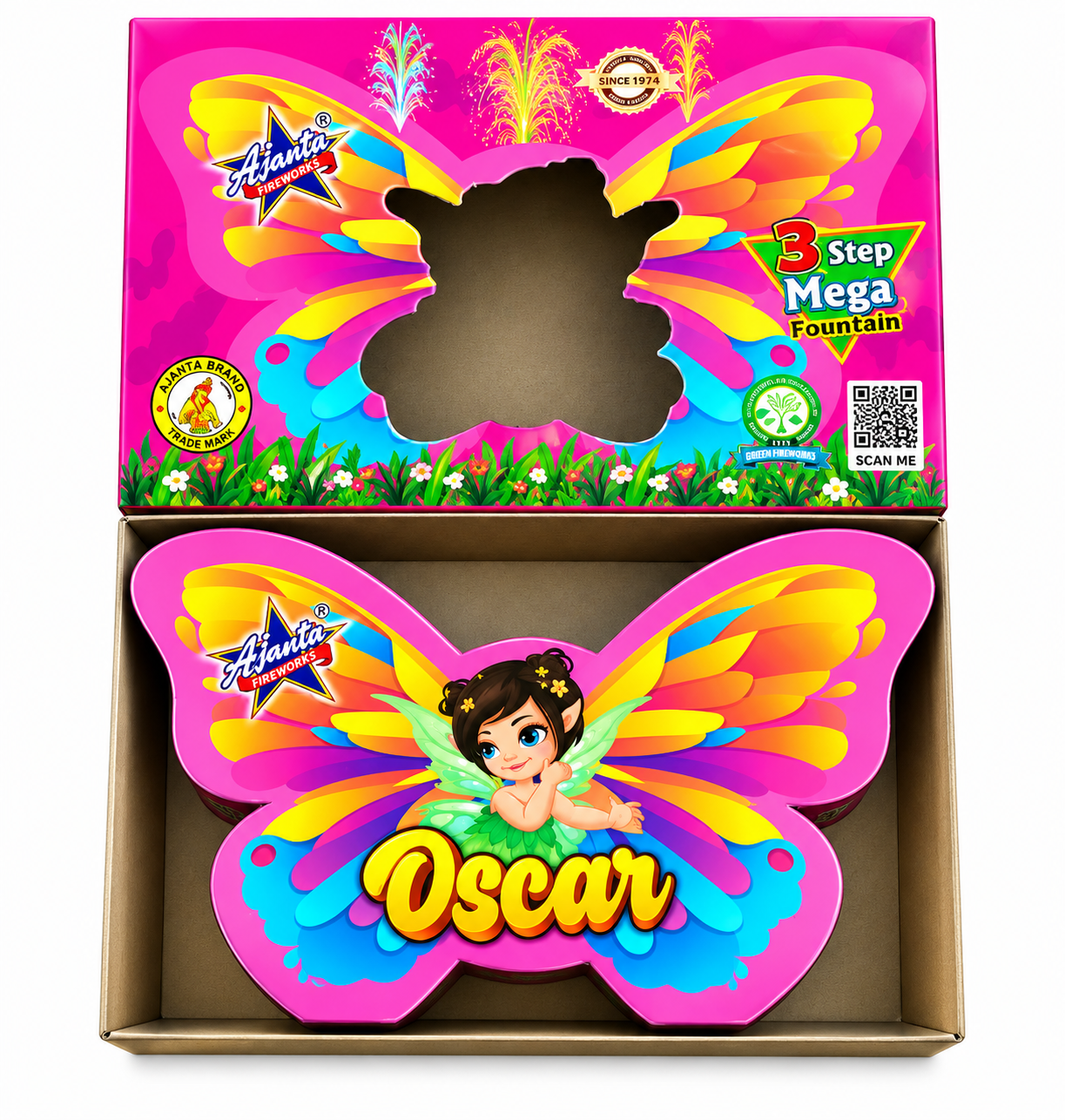 Oscar 3 step multicolour 1pce